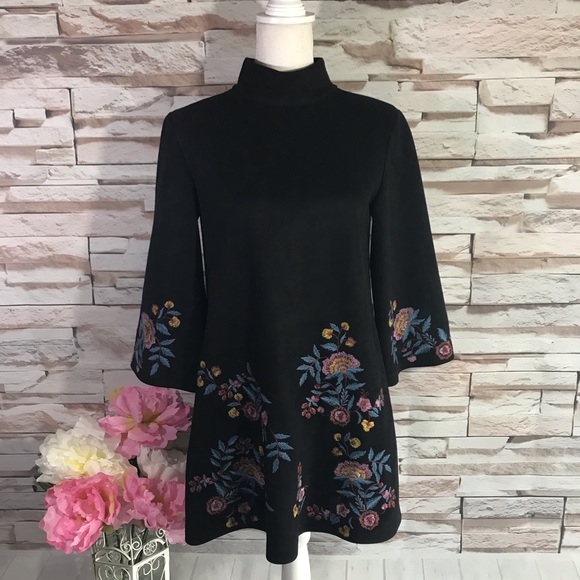 Zara Dresses & Skirts - Zara Saude Embroidered Mini Dress Sz M (P37)
